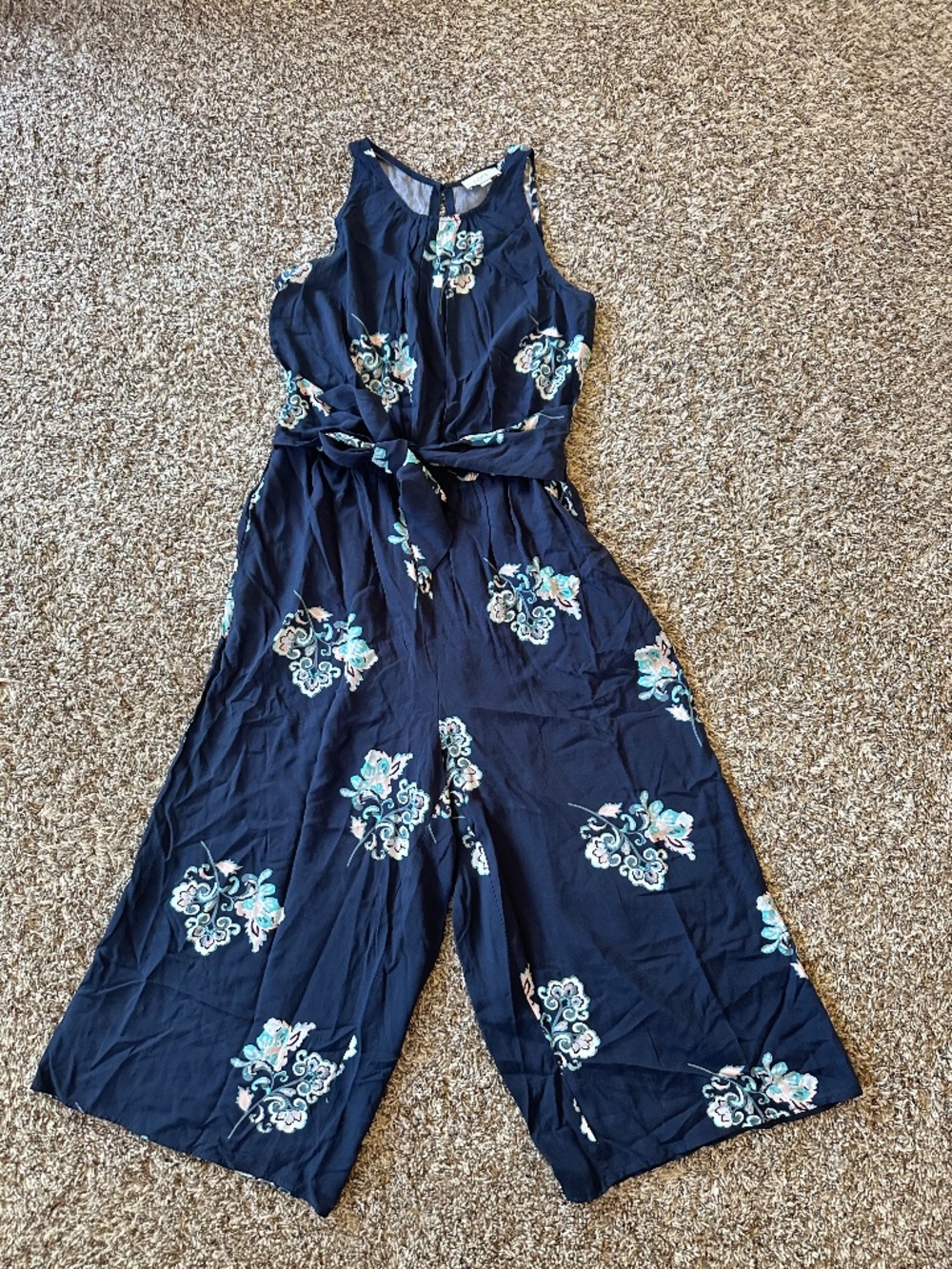 Loft navy floral romper